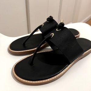 Black Vince Sandal, Size 7.5